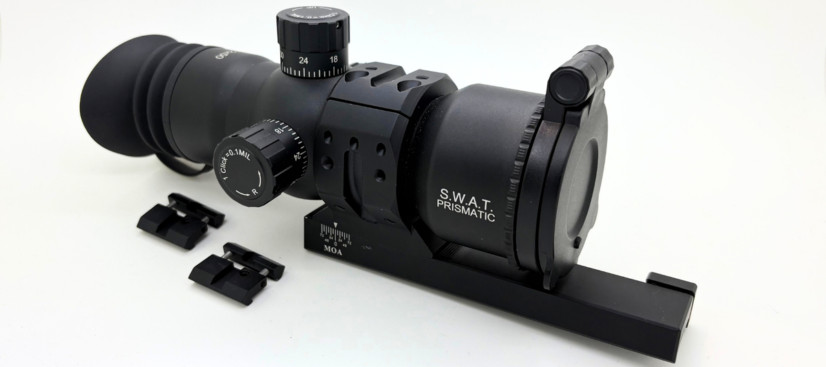 Pre-Owned MTC SWAT Prismatic 12x50 Scope with Weaver mount and dovetail adaptors - Ronnie Sunshines