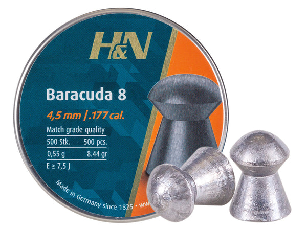 H&N Baracuda 8 .177 Pellets