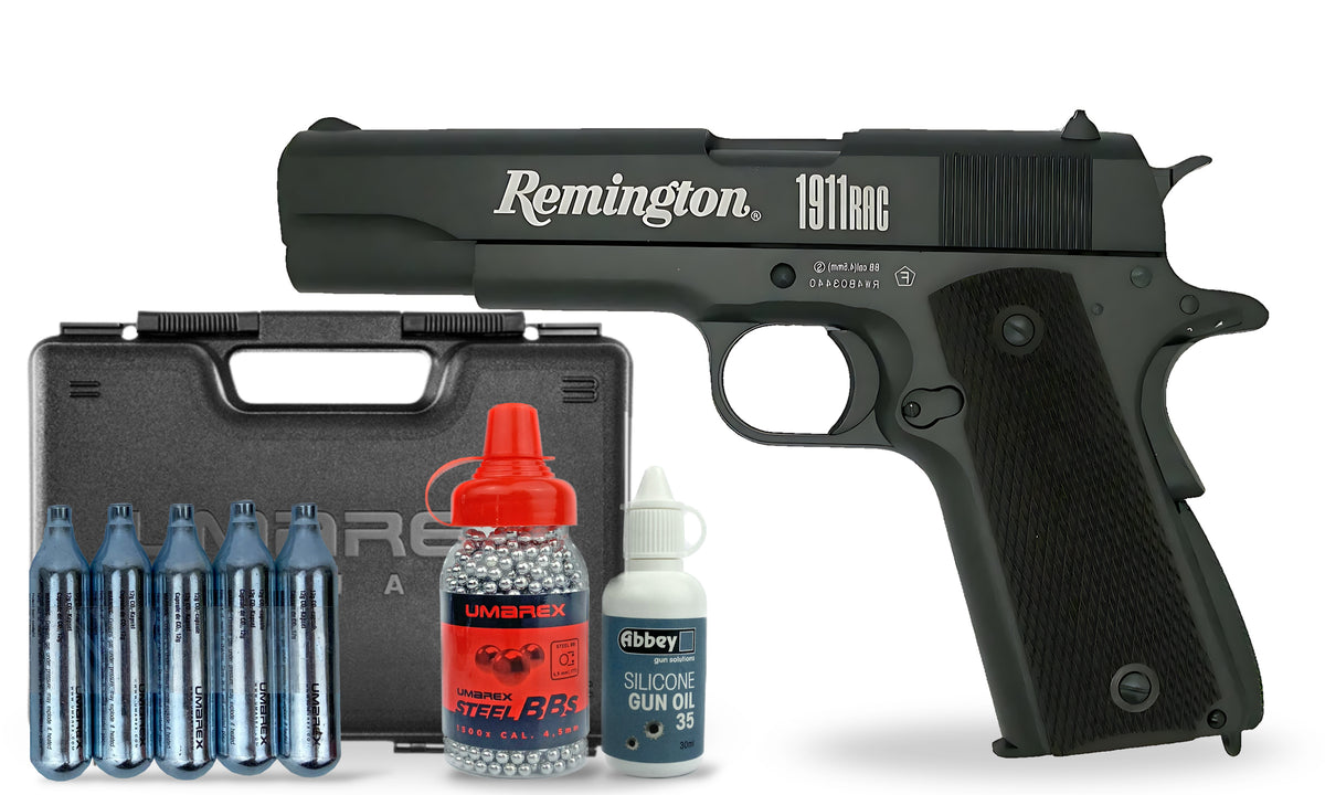 kit-premium Remington 1911 R1 CO2 BB Air Pistol Premium Combo