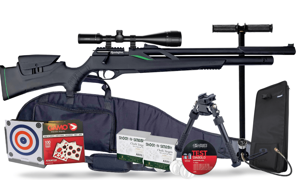 Remington T - Rex PCP Air Rifle Combo (Black) - Ronnie Sunshines