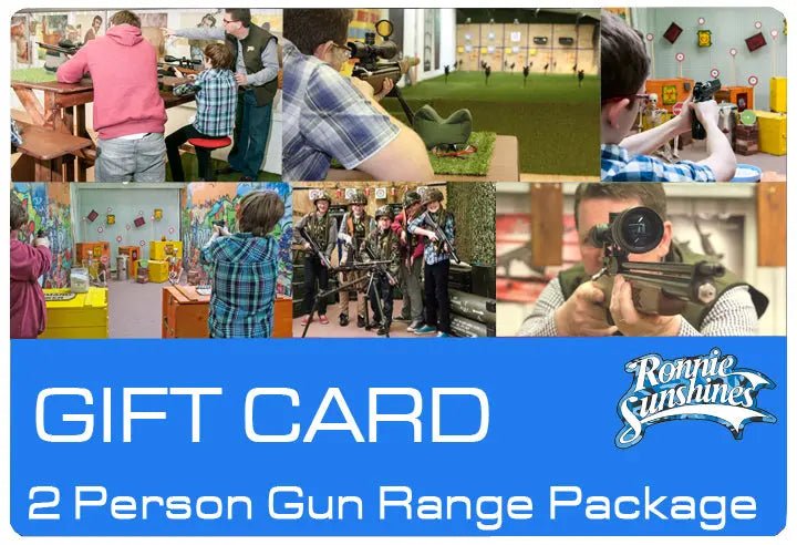 2 People - 1hr Air Rifle or Air Pistol Range Gift Voucher - Ronnie Sunshines