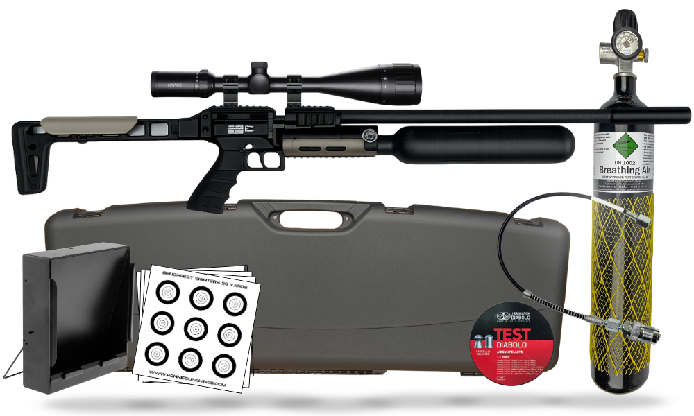 Snowpeak AP1000 Carbon Premium Air rifle Combo