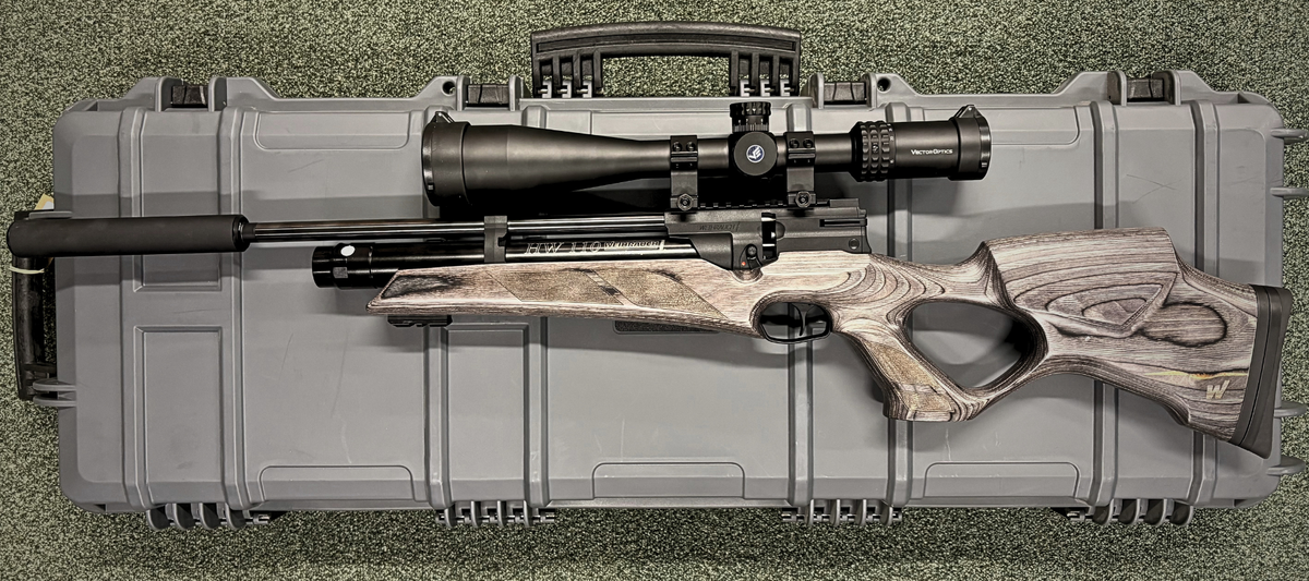Pre-Owned Weihrauch HW110 T .177 Grey Laminate with Vector Optics Sentinel 10-40x50 AO Scope - Ronnie Sunshines