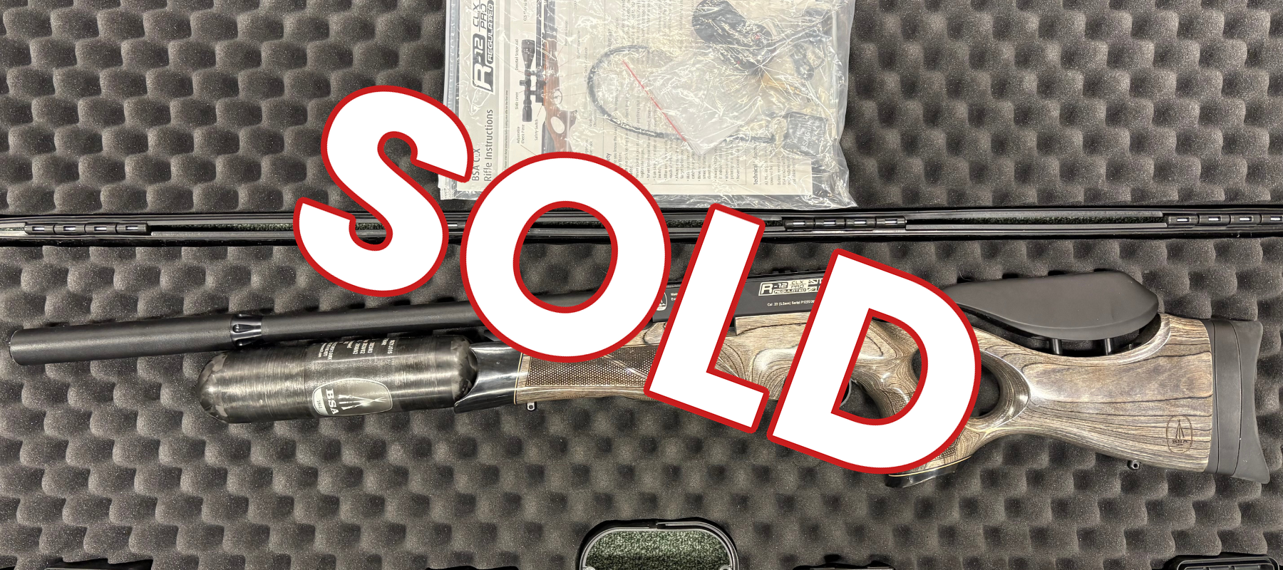 Pre-Owned BSA R12 CLX Pro Black Pepper Laminate .22 - SOLD