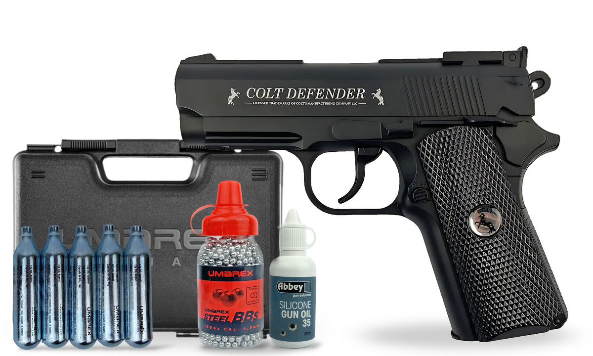 kit-premium Umarex Colt Defender 4.5mm BB Air Pistol Premium Combo