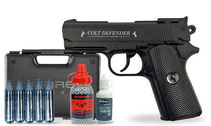 kit-premium Umarex Colt Defender 4.5mm BB Air Pistol Premium Combo