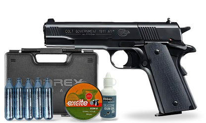 kit-premium Umarex Colt Government 1911 A1 Pellet Air Pistol Premium Combo
