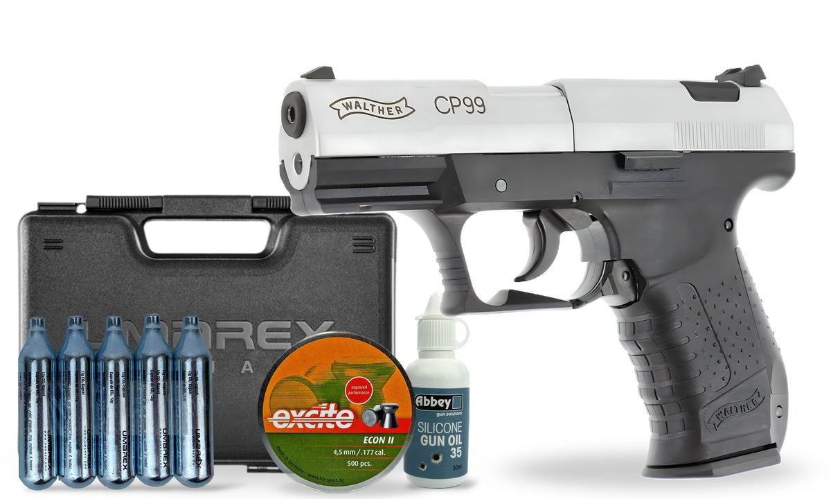kit-premium Umarex Walther CP99 Titanium Bio Pellet Air Pistol Premium Combo