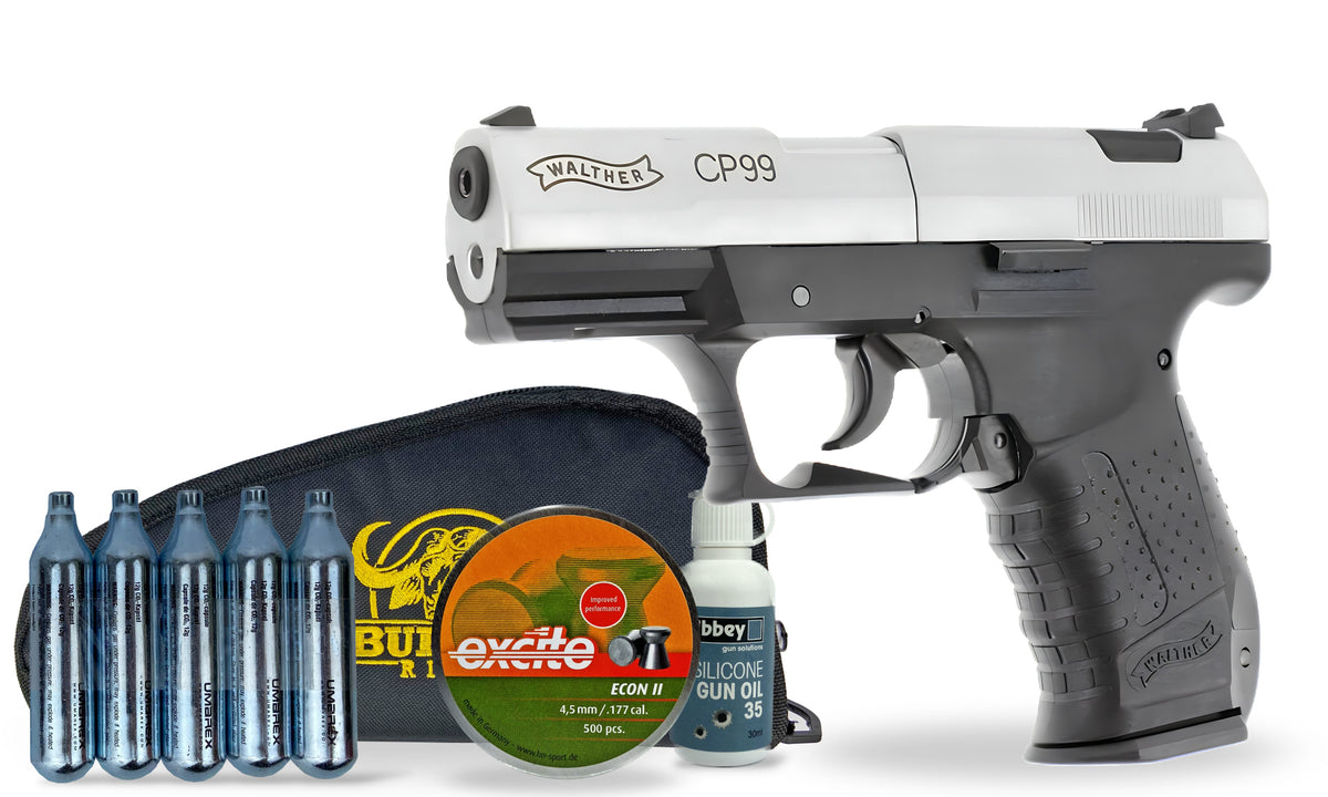 kit-standard Umarex Walther CP99 Titanium Bio Pellet Air Pistol Standard Combo