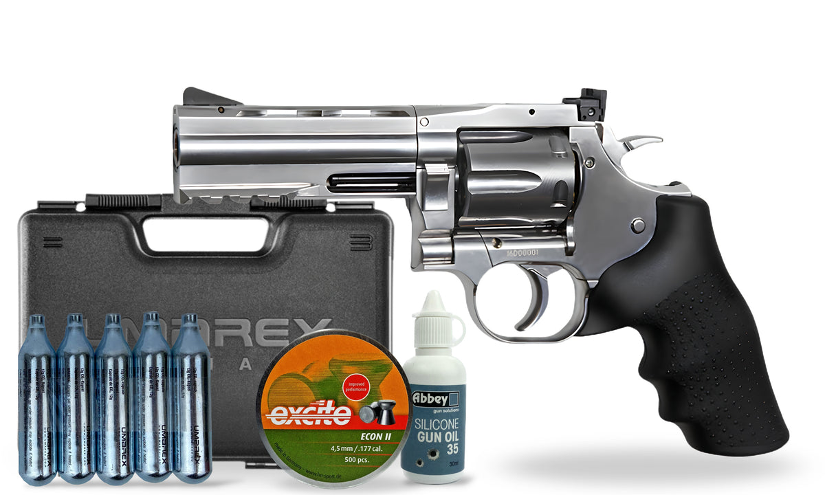 kit-premium Dan Wesson 715 4in .177 Pellet Revolver Premium Combo