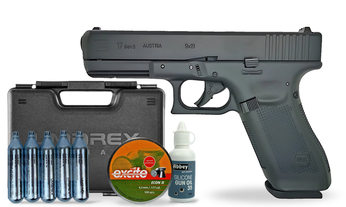 kit-premium Glock 17 Gen 5 .177 Pellet Pistol Premium Combo