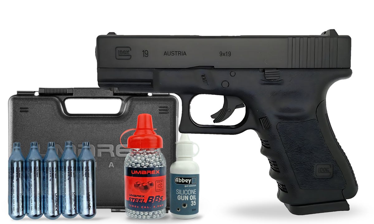 kit-premium Umarex Glock 19 4.5mm Air Pistol Premium Combo