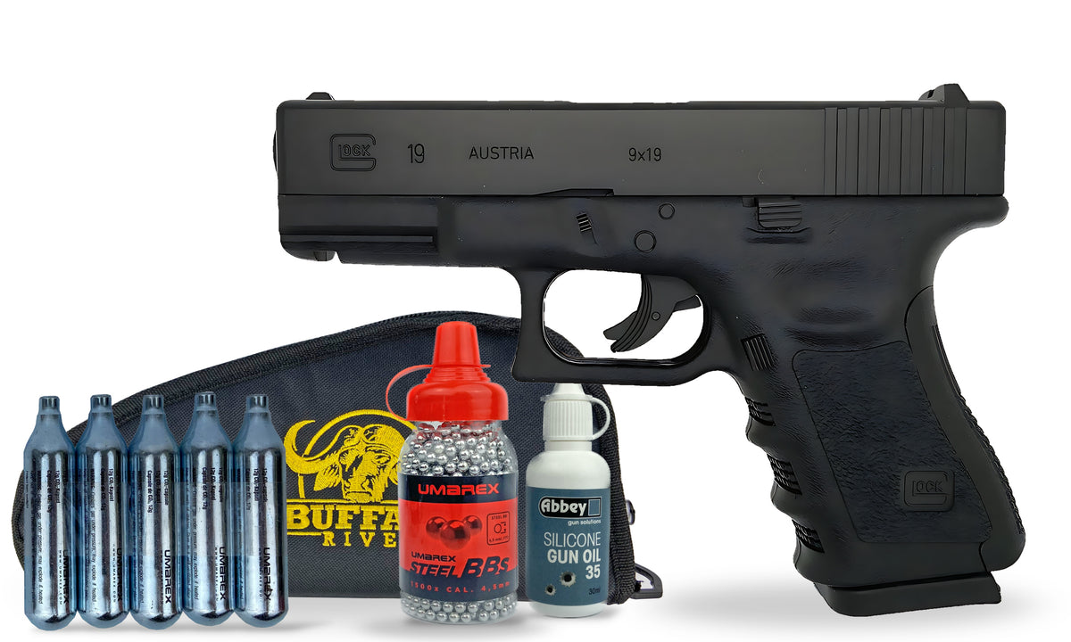 kit-standard Umarex Glock 19 4.5mm Air Pistol Standard Combo