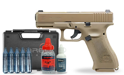 kit-premium Glock 19 X 4.5mm CO2 Air Pistol Premium Combo