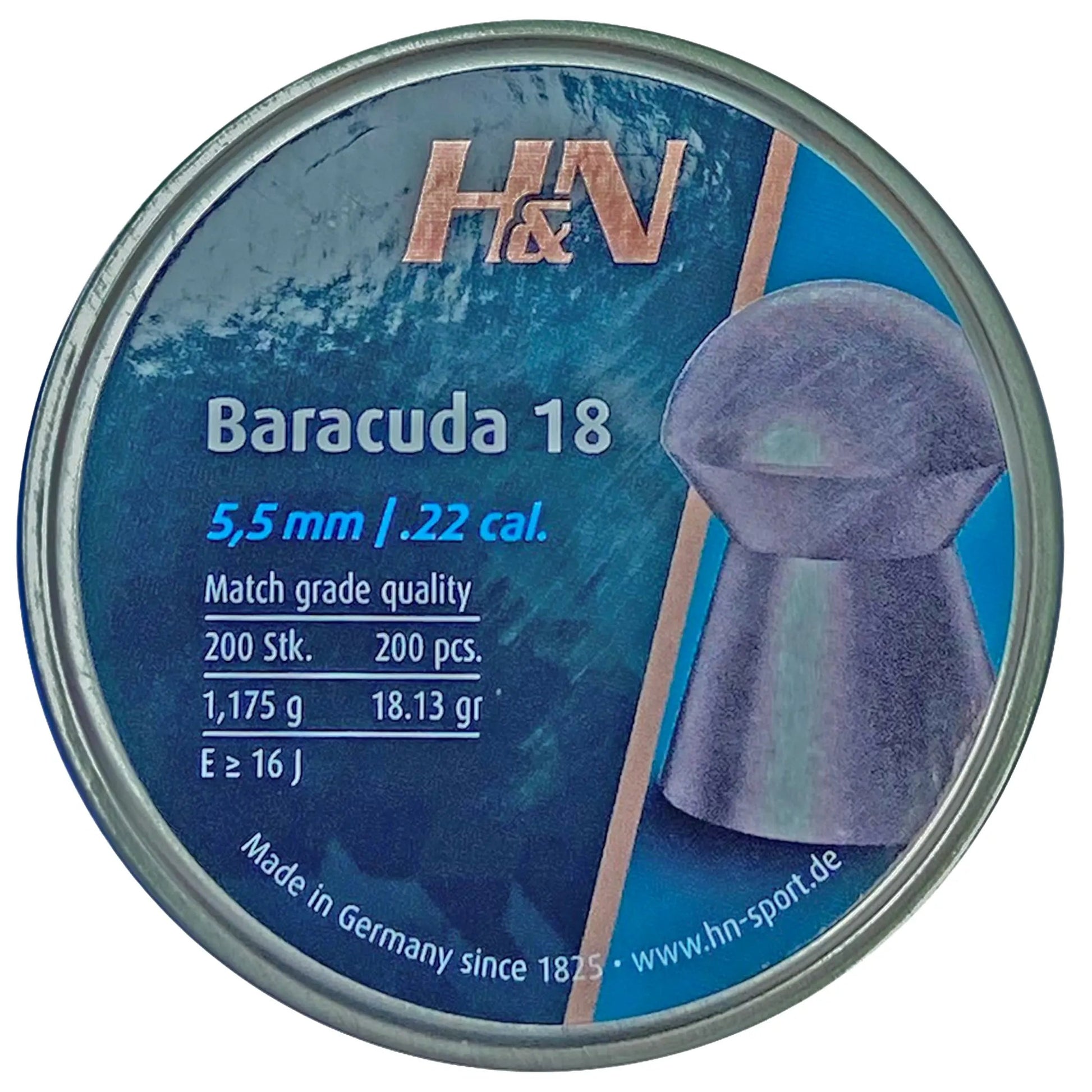 H&N Baracuda 18 .22 Pellets - Ronnie Sunshines