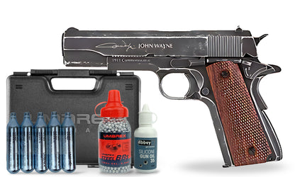 kit-premium 1911 - John Wayne Commemorative 4.5mm Pistol Premium Combo
