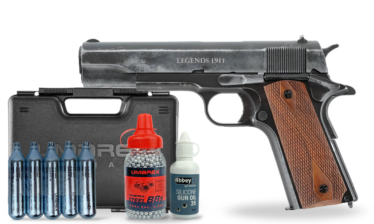 kit-premium 1911 Legends Vintage 4.5mm Pistol Premium Combo