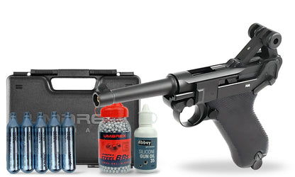 kit-premium Umarex P08 Blow Back 4.5mmBB Air Pistol Premium Combo