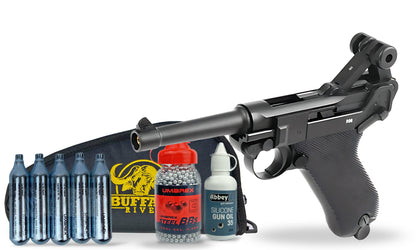 kit-standard Umarex P08 Blow Back 4.5mmBB Air Pistol Standard Combo