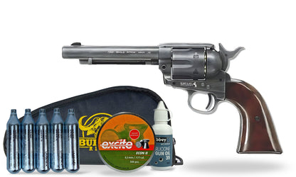 kit-standard Umarex Colt Peacemaker (SAA) .177 pellet Air Pistol - Antique Finish Standard Combo