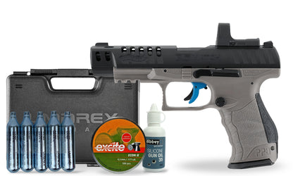 kit-premium Walther Q5 Match 5" C02 Pellet Air Pistol Premium Combo