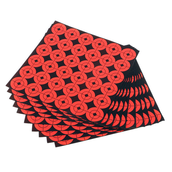 25mm Red Target Airgun Stickers