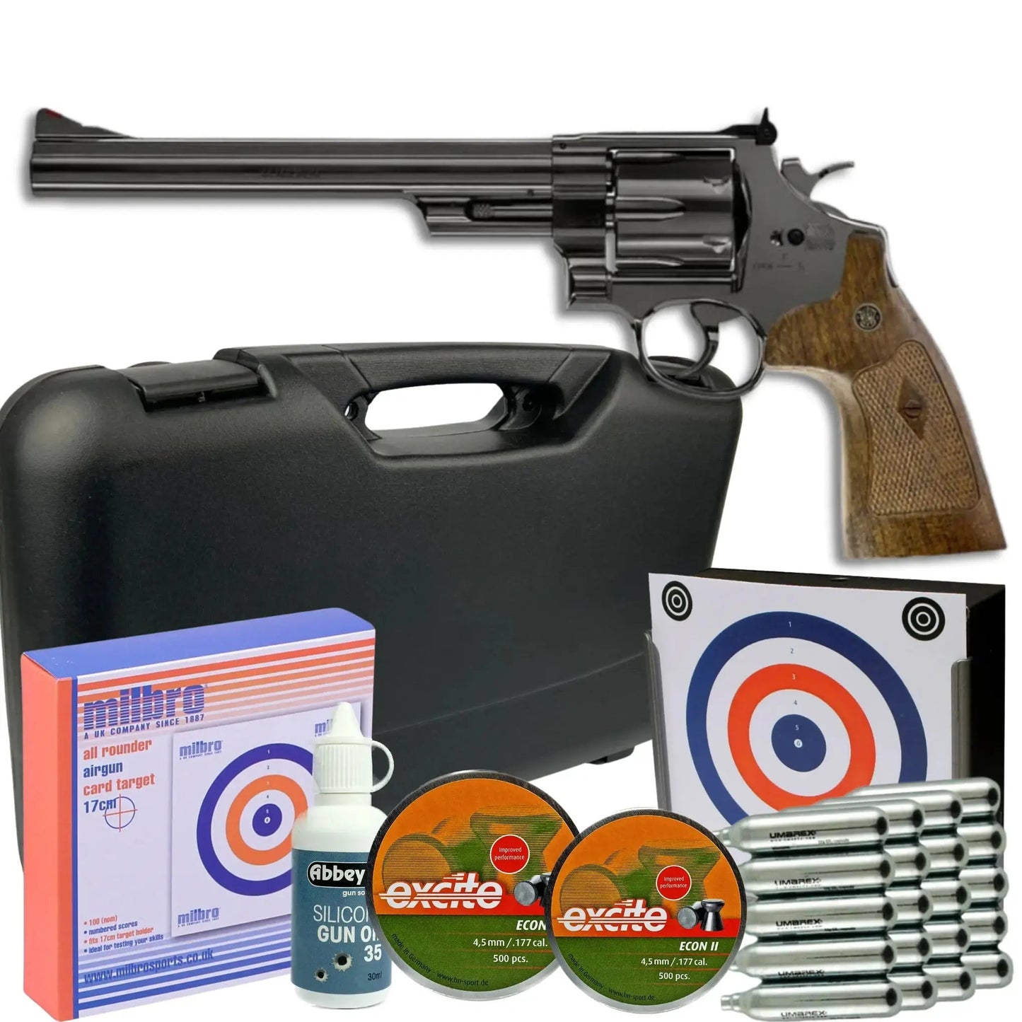 Smith & Wesson M29 8" Pellet Pistol Kit - Ronnie Sunshines