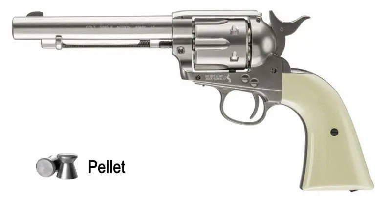 Umarex Colt Peacemaker (SAA) .177 pellet Air Pistol - Nickel Finish - Ronnie Sunshines